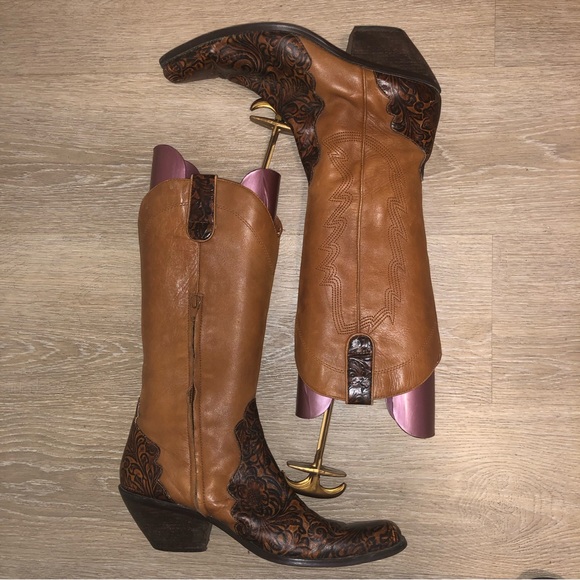 Coldwater creek ladies cowgirl western rodeo boots size 10 - Picture 6 of 8